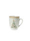 Zen Collection Christmas Mug Porcelain Gold