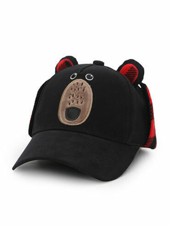 Flapjackkids Kids' Hat Jockey Fabric Black