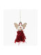 Koopman Ornament de Crăciun Angel Red