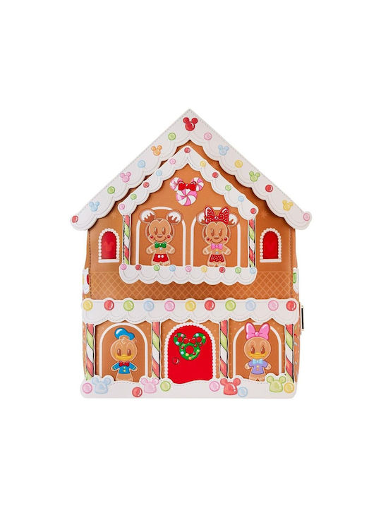 Loungefly Gingerbread House Παιδική Τσάντα Πλάτης Μπεζ
