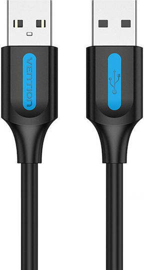 Vention USB 2.0 Cable USB-A Male - USB-A Male Black 0.25m COJBC