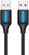 Vention Cablu USB 2.0 USB-A Masculin - USB-B Masculin / USB-A Masculin Negru 1.5m COJBG