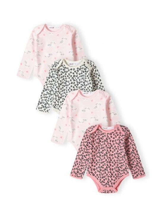 Minoti Baby Bodysuit Underwear Set Rose