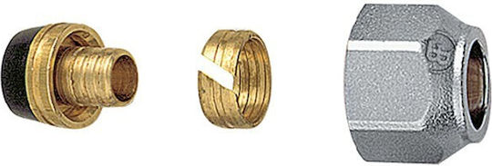 Brass Form Ρακόρ Σύνδεσης Σωλήνα Πολυστρωματική Σωλήνα Φ18mm Φ18x2 17237