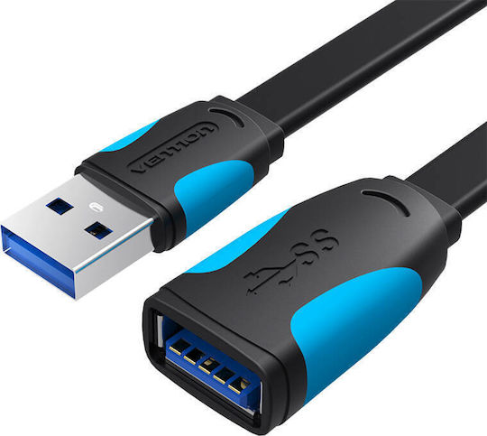 Vention USB 3.0 Cable USB-A male - USB-A female Μαύρο 1m VAS-A13-B100