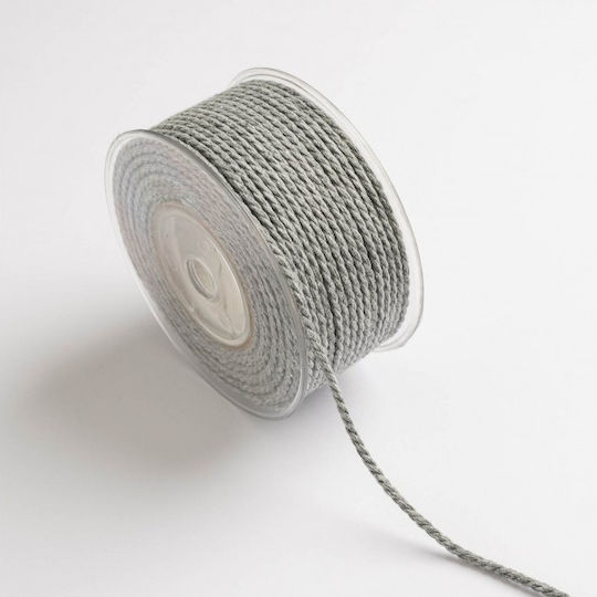 Kyriacou Șiret Bumbac Rotund Gri 4mm x 50m