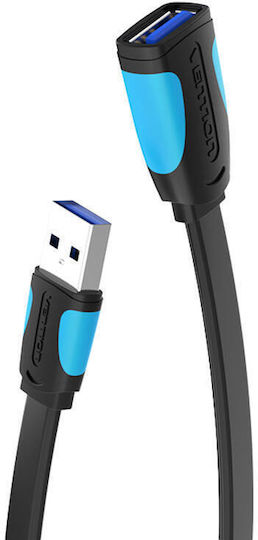 Vention USB 3.0 Cable USB-A male - USB-A female Μαύρο 3m VAS-A13-B300