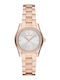 Emporio Armani Damen Uhr mit Rose Gold Metallarmband