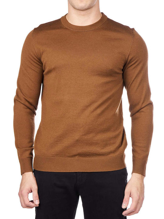 Jack & Jones Men's Long Sleeve Sweater Brown