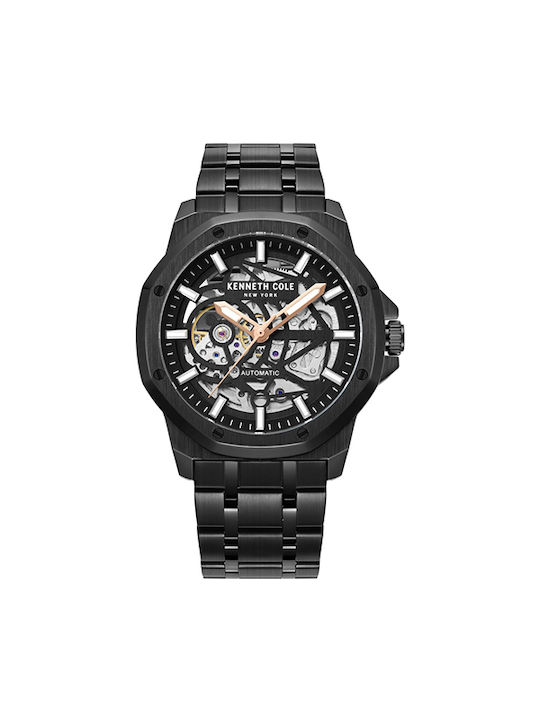 Kenneth Cole Gents Watch Automatic with Black Metal Bracelet