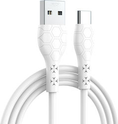 XO USB 2.0 Cable USB-C male - USB-A White (XO-NB240TWH)