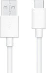 Oppo DL143 Regular USB 2.0 Cablu USB-C bărbătesc - USB-A White 1m Vrac