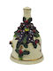 Weihnachtliche Keramisch Figur Glocke Beige Glocke Beige Länge 9.5cm