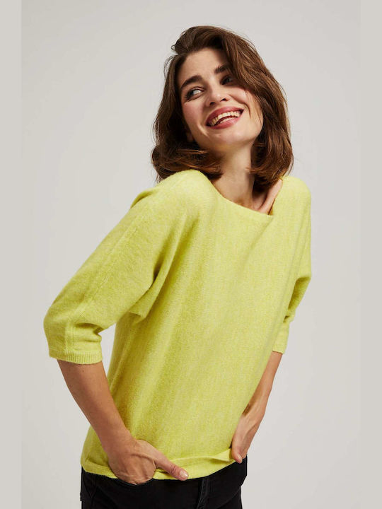 Make your image Women's Blouse with 3/4 Sleeve Lime