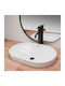 Rea Countertop Sink Porcelain 61.5x42x17cm White