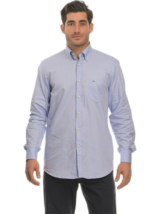 Cu mânecă lungă Cămașă Light Blue