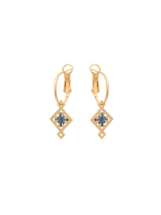 LifeLikes Kedima Αστέρι Earrings Pendants Gold Plated