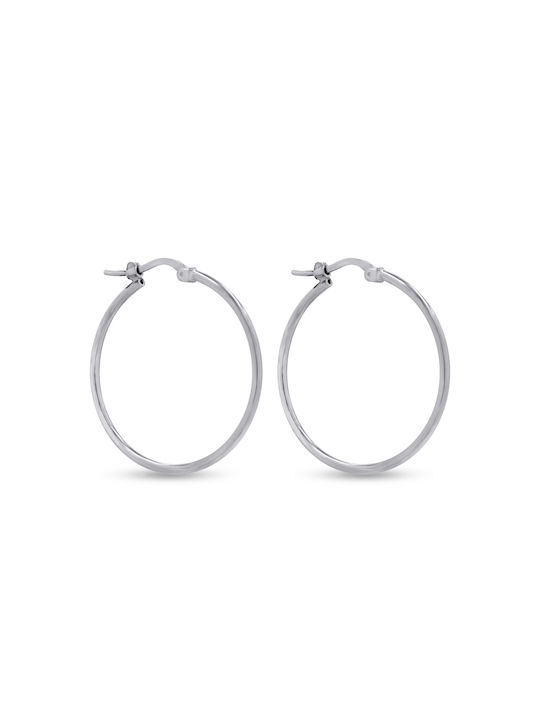 Earrings Hoops made of Silver