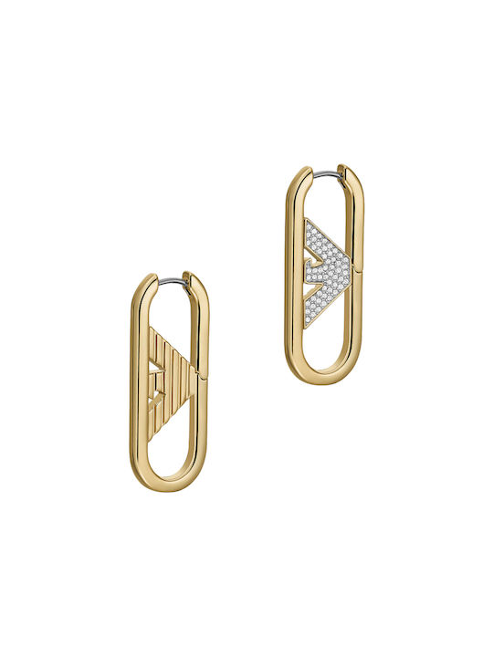 Emporio Armani Earrings Hoops Gold Plated
