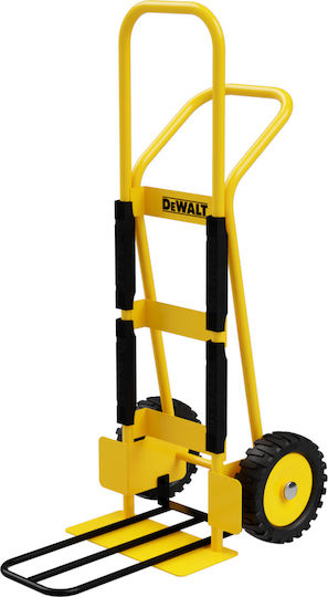 Dewalt Καρότσι Μεταφοράς Με Επέκταση Πλάτης για Φορτίο Βάρους έως 500kg σε Κίτρινο Χρώμα