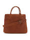 Leather Women's Bag Handbag Tabac Brown