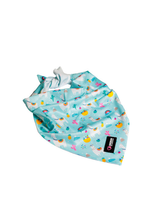Loveboom Dog Bandana in Turquoise Color