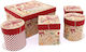 Atmosphera Xmas Bakery Paper Christmas Gift Box Multicolour