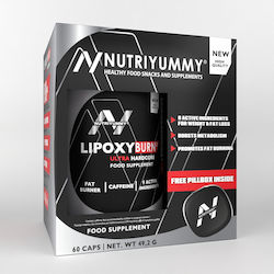 Nutriyummy Lipoxyburn Ultra & Pillbox με Γεύση Πράσινο Τσάι 60 κάψουλες
