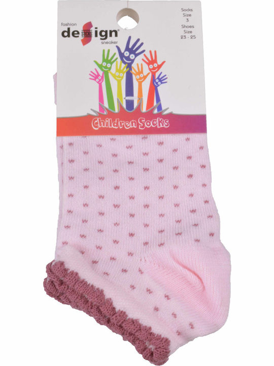 Design Детски Чорапи Ankle Socks Pink