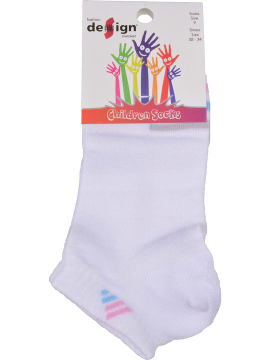 Design Socks Kinderstrümpfe Knöchelsocken Weiß