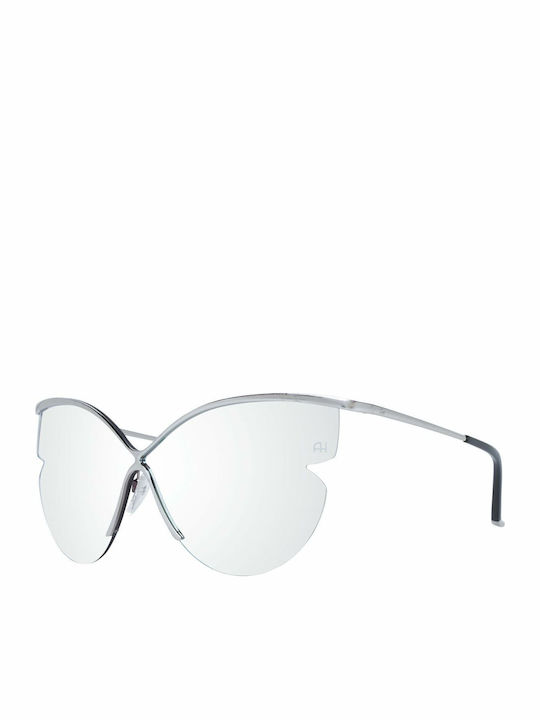 Ana Hickmann Women's Sunglasses with Silver Metal Frame and Silver Mirror Lens AH3173 03B