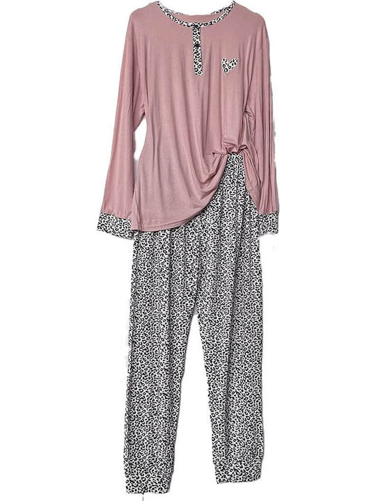 Sorrisino Set Pijamale pentru Femei Pink