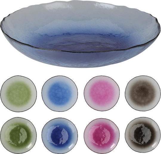 ArteLibre Teller Suppe Glas Weiß mit Durchmesser 22cm