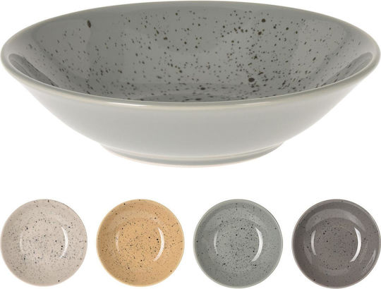 ArteLibre Teller Suppe Keramik Weiß mit Durchmesser 22cm