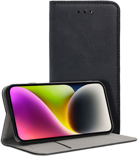 Motorola Book Fabric / Silicone / Plastic Black (MOTOROLA G54)