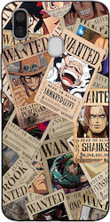 One-piece-wanted-posters Umschlag Rückseite Silikon Schwarz (Galaxy A40)