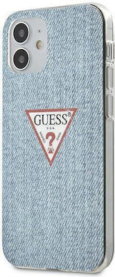Guess Jeans Collection Umschlag Rückseite Kunststoff Hellblau (iPhone 12 mini)