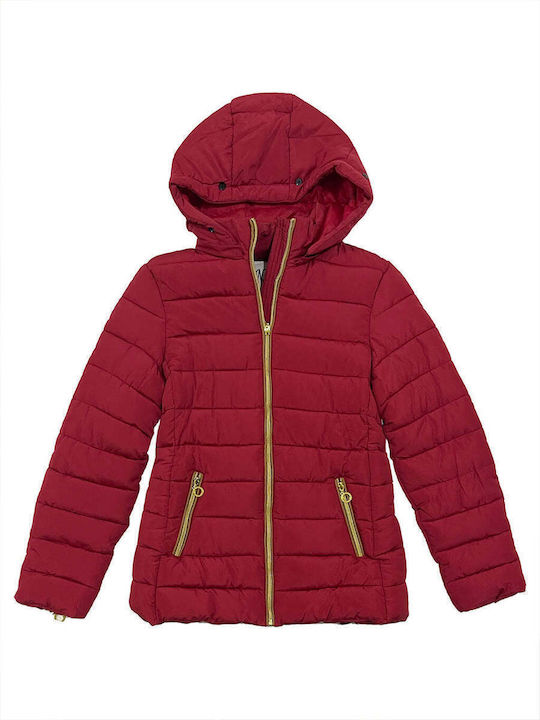 Scurtă Jachetă de femei Puffer Red