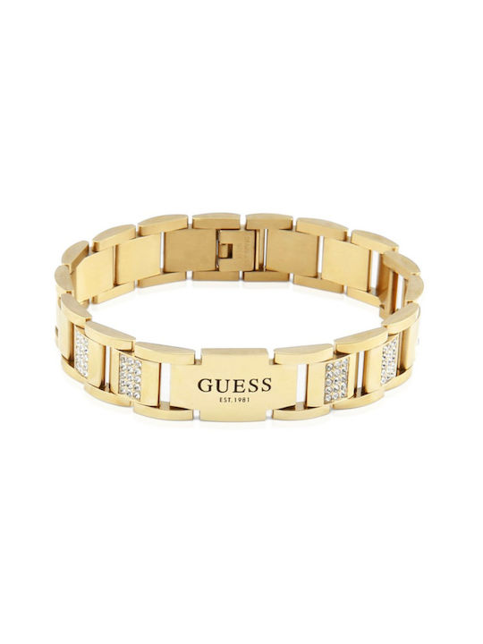 Guess Bracelet Frontiers made of Steel Gold Plated