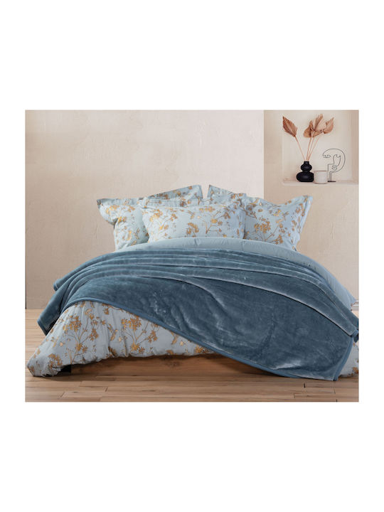 Nef-Nef Homeware Loft Κουβέρτα Βελουτέ Μονή 160...