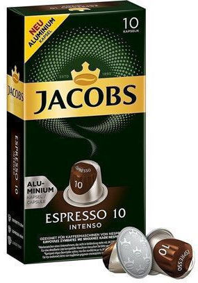 Jacobs Capsules Espresso Intenso Compatible with Machine Nespresso 10caps,tobolek