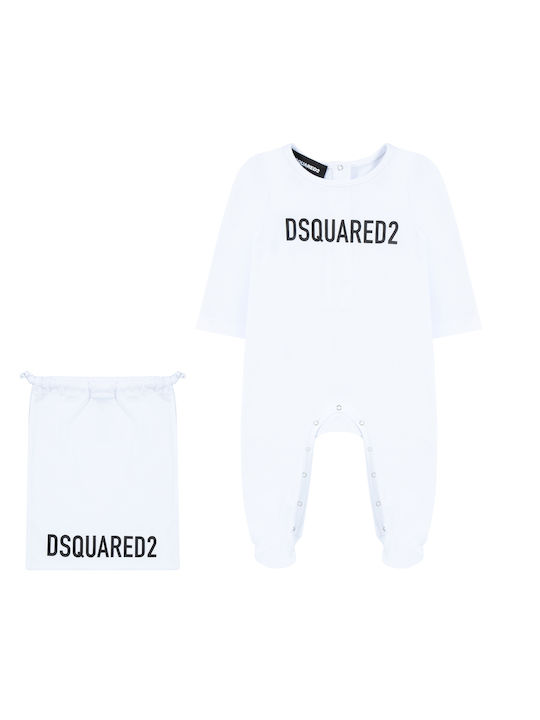 Dsquared2 Комплект Бебешко Боди Бял