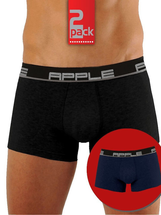Apple Boxer 0112149 Herren Boxershorts Black/Bl...