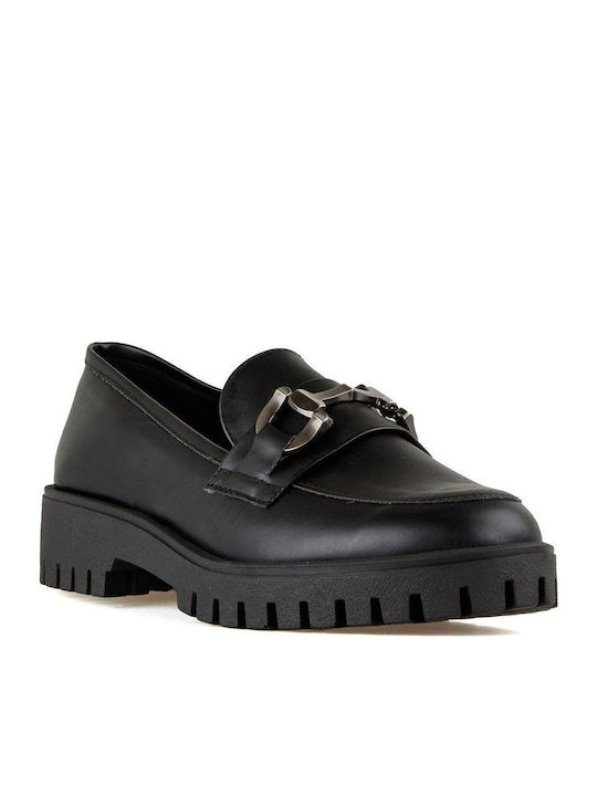Damen Mokassins in Schwarz Farbe SIB-4600 (BLK)