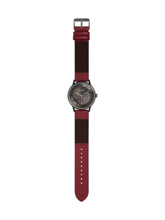 Breil Мъжки часовник на батерия с кожена каишка