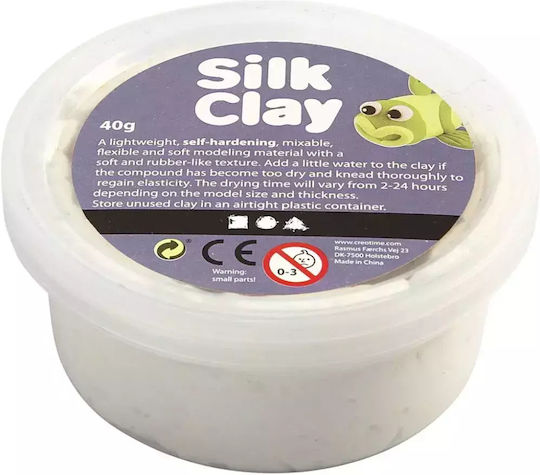 Creativ Company Silk Πηλός Μοντελοποίησης Λευκός 40gr