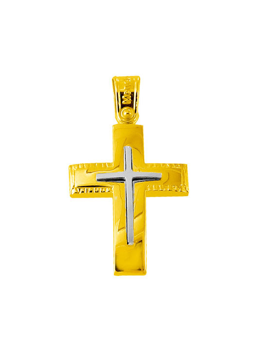 Xrisokosmima Herren Gold Kreuz 14K