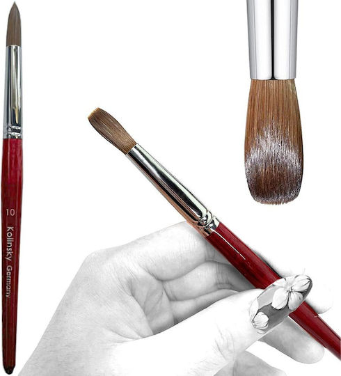 Kolinsky Nail Brush Acrylic with Natural Hair