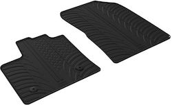 Auto Gs Bed Mats 2pcs for Renault Express Nissan Cargo Black