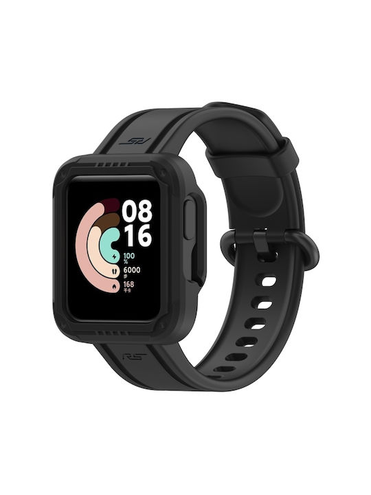 Λουράκι Σιλικόνης Μαύρο (Xiaomi Redmi Watch 2 / Watch 2 Lite)